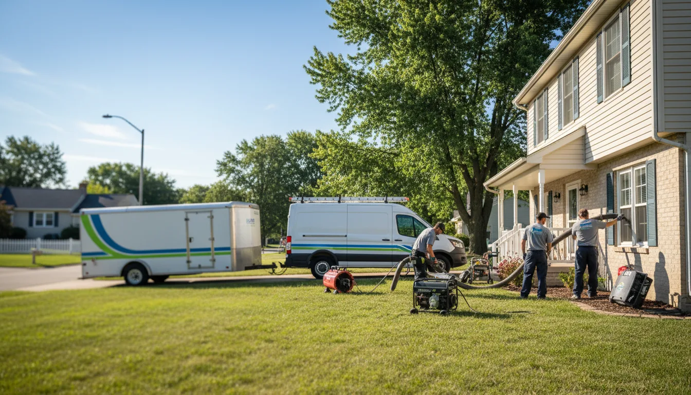 Flooded Basement Restoration And Cleanup With Repair in Moxahala, OH near me